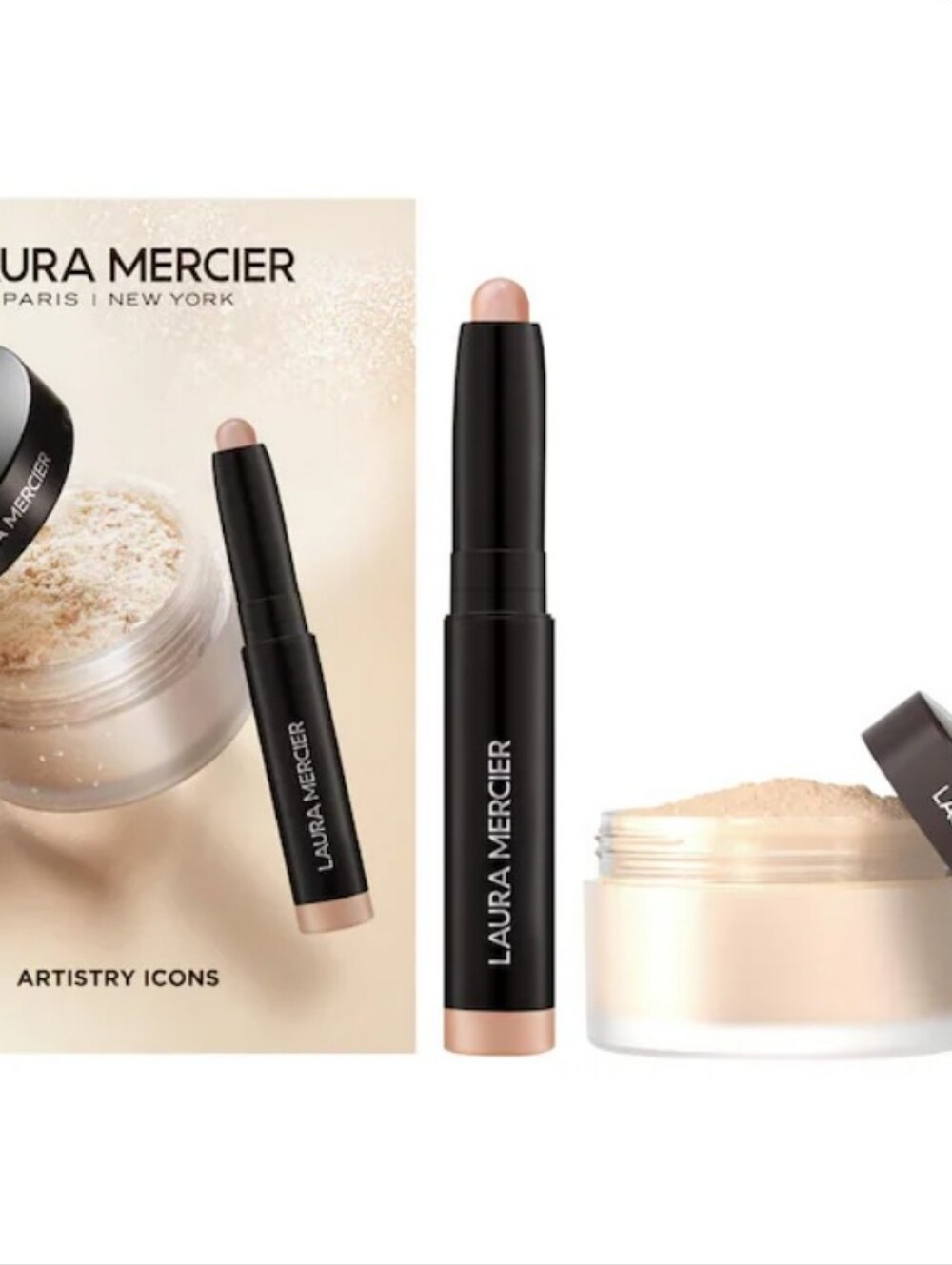 Laura Mercier Artistry Icons Set - Setting powder + eyeshadow - rosegold
